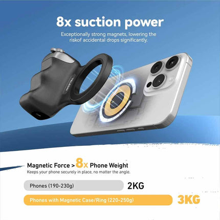 Magnetic Phone Camera Grip with Remote Handle & Phone Holder