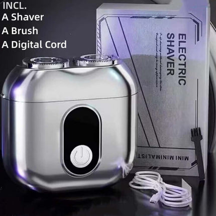 Portable Cordless Rotary Shaver Wet & Dry High Speed for Travel & Beard