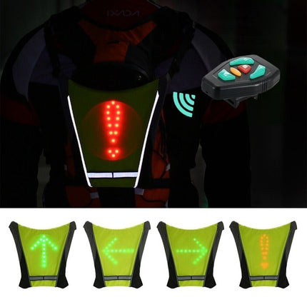 Wireless LED Signal Vest & Backpack with Remote Control for Safety