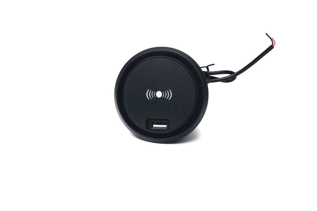 12V Wireless Fast Charger for Caravan, Motorhome, RV & Boat - 15W Qi Charging Pad with USB Ports | Car Accessories