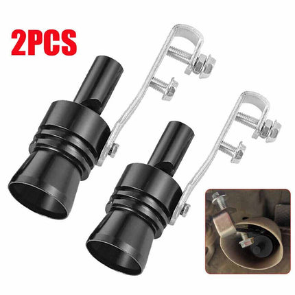Universal 2PC XL Aluminum Turbo Whistle Loud Exhaust Booster