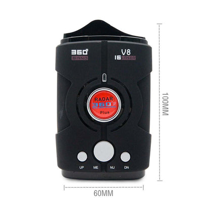 360° Full-Band Radar & Laser Detector with Voice Alerts