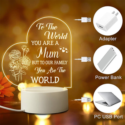 Mother's Day Gift: USB Bedside Night Light for Mum