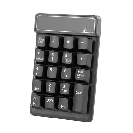 2.4GHz Wireless Mechanical Feel 19-Key Numeric Keypad
