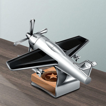 Solar Powered Car Perfume Diffuser - Automatic Rotating Air Freshener with Gift Box, Decorative Dashboard Decor