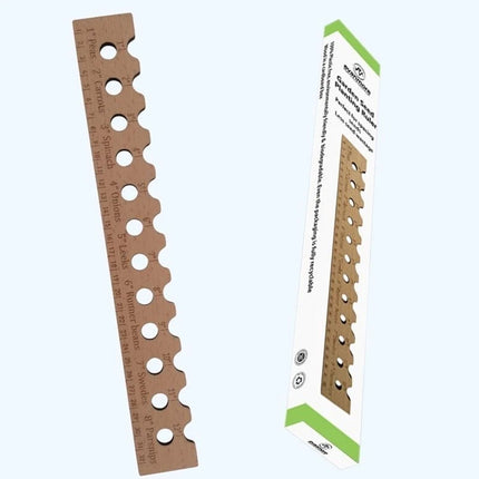 Wooden Planting Ruler & Sowing Spacer – Garden Line Tool for Veg Seeds