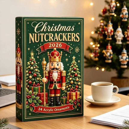 2026 Nutcracker Advent Calendar 24-Day Christmas Countdown 2D Acrylic Gift
