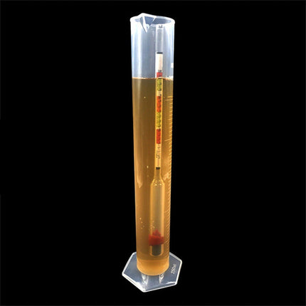 Triple Scale Alcohol Hydrometer & Test Jar for Home Brew Wine