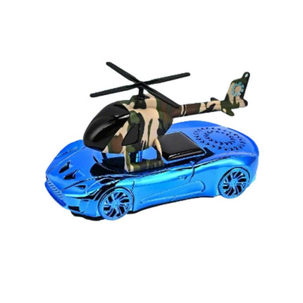 Solar Powered Rotating Car Air Freshener - Hanging Helicopter Ornament