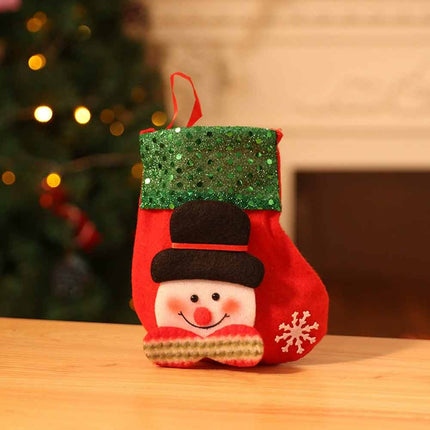 2026 Xmas Santa Christmas Tree Hanging Candy Bag Gift Decor 4Pcs