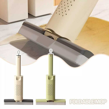 Foldable Hand-Wash Mini Mop, Portable Self-Wringing Small Mop for Kitchen
