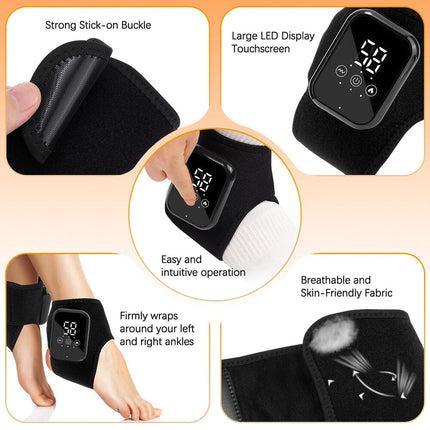 Multifunctional Foot Massager with Vibration & Infrared Heat, 3 Modes for Pain Relief
