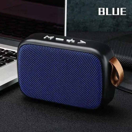 Portable Mini Fabric Bluetooth Speaker Soundbar with FM Radio TF Card & USB