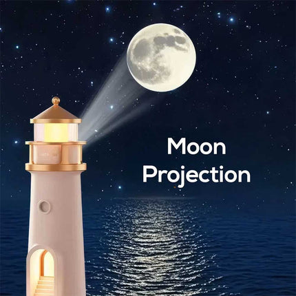 3-in-1 Lighthouse Projector Night Light Bluetooth White Noise Ocean Speaker
