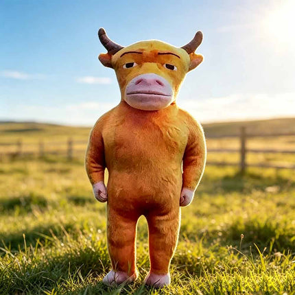 30cm Interactive Sound Cow Plush Toy Soft Stuffed Animal for Display