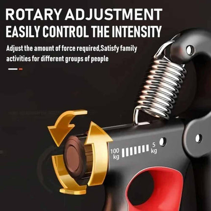 5-100kg Digital Hand Gripper, Adjustable Wrist Expander with Counter