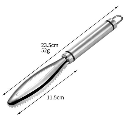 Multifunctional 304 Stainless Steel Fish Scaler & Kitchen Tool