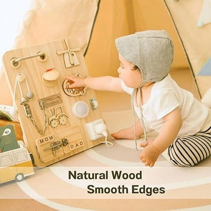 Montessori Busy Board for Toddlers – Sensory Fidget Toy, Autism & ADHD Educational Gift