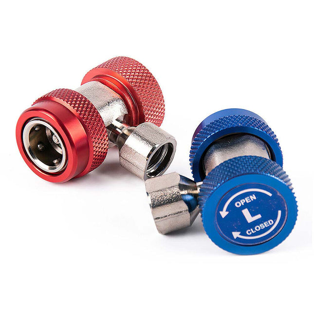 2PCS R134a Car AC Repair Kit, High/Low Pressure Quick Connect Couplers