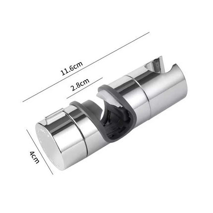 Adjustable Shower Riser Rail Holder & Hose Slider Clamp