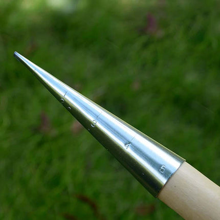 Garden Dibber Seed Bulb Sowing Planting Tool, T-Handle Carbon Steel Punch for Home Gardening