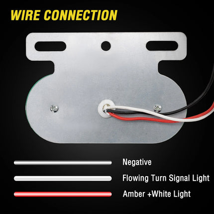 4X 24V Dynamic Yellow LED Side Marker Lights for Trucks, Trailers, Lorries, Vans, and Buses
