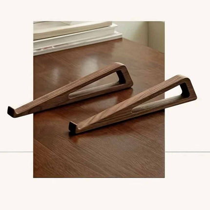 2x Foldable Wooden Laptop Stand – 12° Adjustable Ergonomic Angle