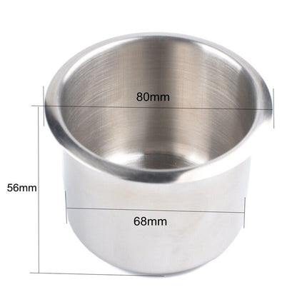 2-Pack Stainless Steel Cup Holder for Marine, Boat, RV, Car, Truck & Camper | Bolt-On Drink Holders