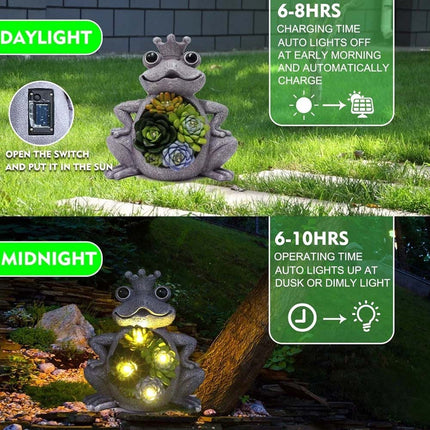Outdoor Solar Frog Garden Light – Fantasy Glow Ornament