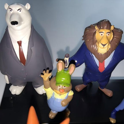 12PCS Zootopia Judy Nick Mr Big Mini PVC Figures Set