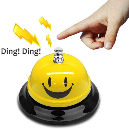 Steel Smiley Face Call Bell for Reception Desk, Restaurant & Hotel Service
