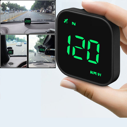 Universal Digital HUD Head-Up Display: GPS Speedometer Shows MPH/KMH, Overspeed Alarm, for All Cars