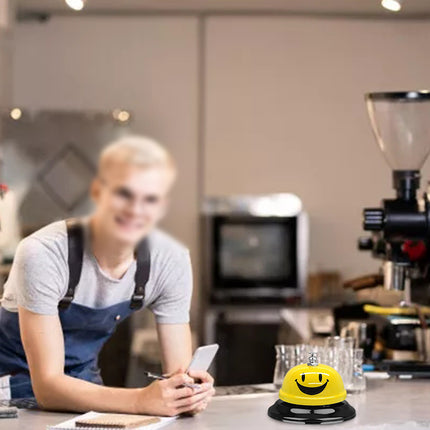Steel Smiley Face Call Bell for Reception Desk, Restaurant & Hotel Service
