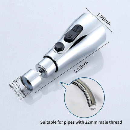 360° Swivel Faucet Sprayer Head, 3-Mode Nozzle Replacement