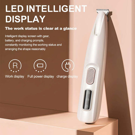 Cordless Professional Pet Clippers – Low Noise Dog Hair Shaver & Grooming Trimmer with Adjustable Blade Kit