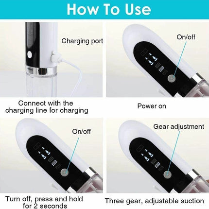 Vacuum Blackhead Remover Facial Pore Suction Cleaner for Acne & Pimples