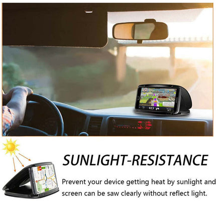 Universal Car Phone Holder [3-6 Inch] - Anti-Slip Dash Mount for GPS & Easy One-Hand Use