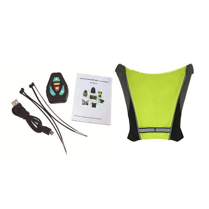 Wireless LED Signal Vest & Backpack with Remote Control for Safety