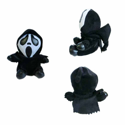 17CM Ghostface Scream Plush Soft Cuddly Toy Halloween Gift for Kids