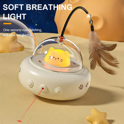 Automatic Smart Interactive LED Laser Teasing Cat Toy for Indoor Pets