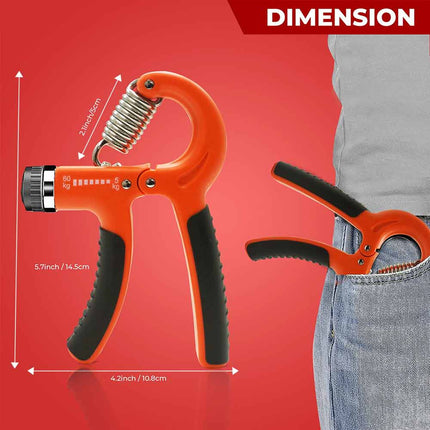 Adjustable Hand Gripper 5-60 kg Forearm Wrist Finger Strength Trainer
