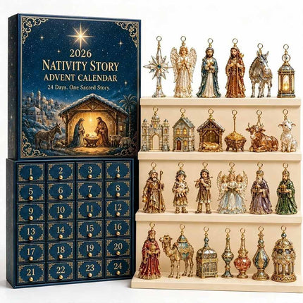 Christmas Countdown Calendar 2D Acrylic Nutcracker Advent 24-Day Ornament