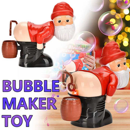 Electric Santa Claus Bubble Machine with Music & Light Entertainment