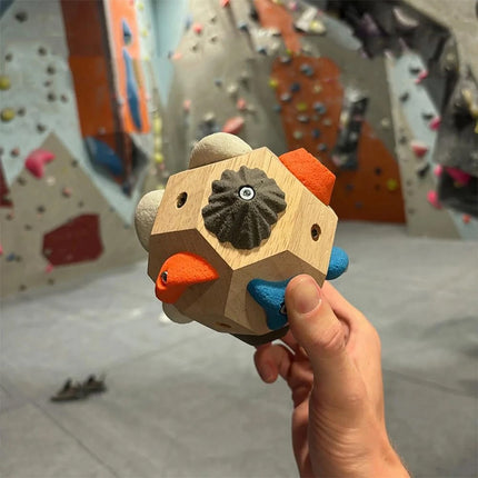 Portable Handcrafted Boulder Block 3D Rock Climbing Ball for Climbers
