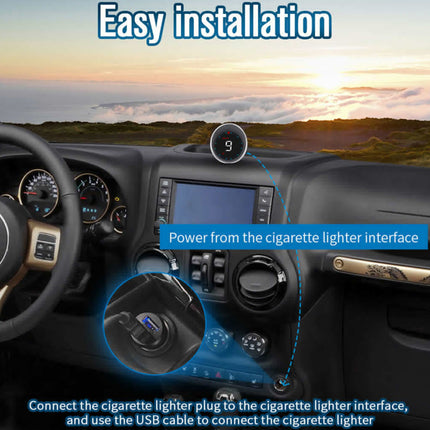 GPS HUD Speedometer for Cars: Windshield Projector with Speed Alerts to Keep You Focused on Road