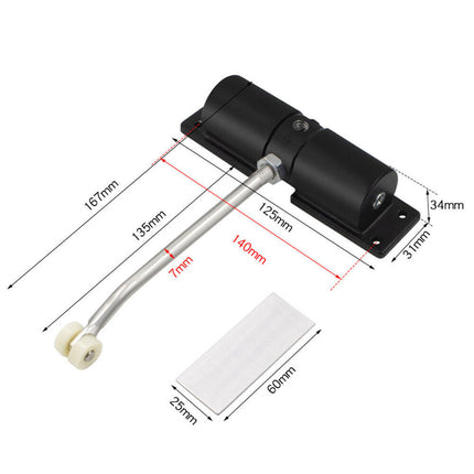 Heavy Duty Fire Rated Automatic Door Gate Closer Spring Surface Mount Outdoor