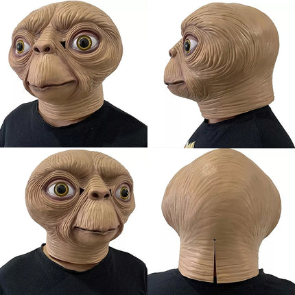 Realistic Latex ET Alien Mask Costume for Party Cosplay & Fancy Dress