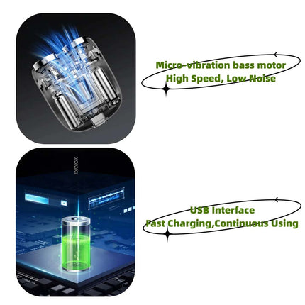 Portable Cordless Rotary Shaver Wet & Dry High Speed for Travel & Beard