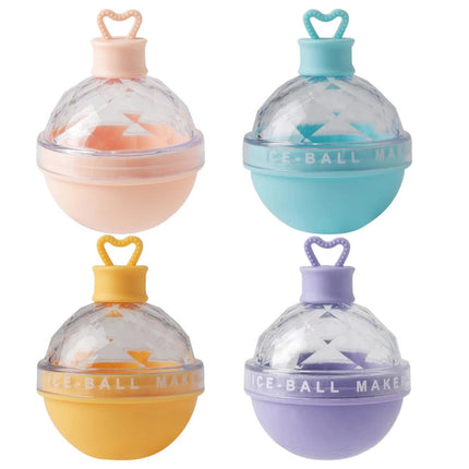 Large Round Silicone Ice Ball Moulds – 4PCS for Whiskey & Bar