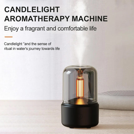 Black Vintage USB Aroma Diffuser & Humidifier, 120ml